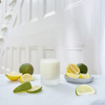 Bergamot and Lemon Frosted Glass Candle