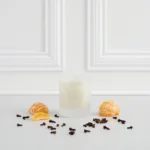 Mandarin & Clove Frosted Glass Soy Wax Candle